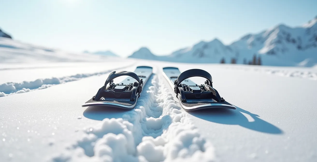 Comparaison technique entre fixation à inserts et fixation à plaque en ski de montagne
