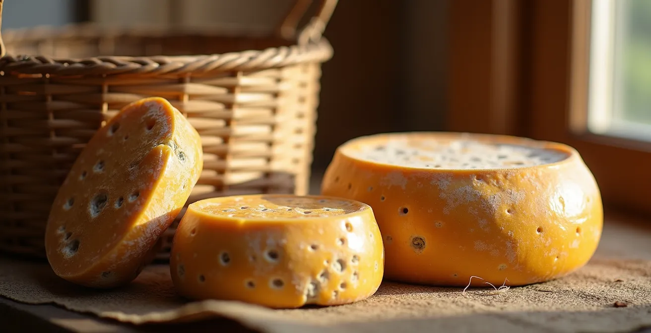 Marché de montagne avec producteurs locaux et produits artisanaux